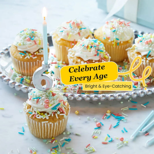 Number-shaped Birthday Candles