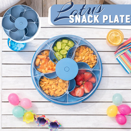 🌊🍓 AquaSpin SplashGuard Rotating Snack Tray 🍿🥒