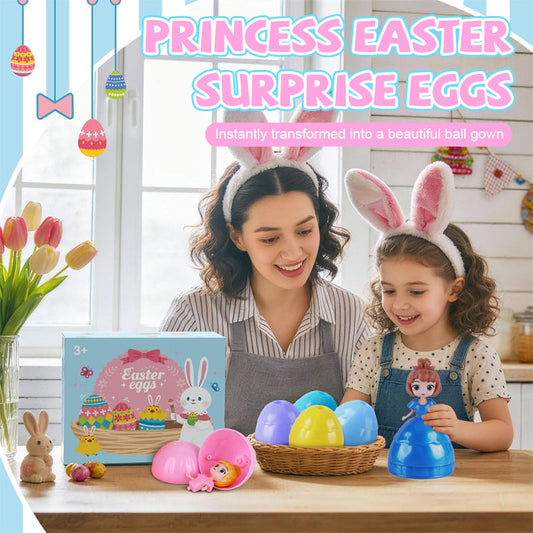 👑✨ Princess Pop Surprise Eggs – Magical Dress-Up Doll Reveal Set ✨👑